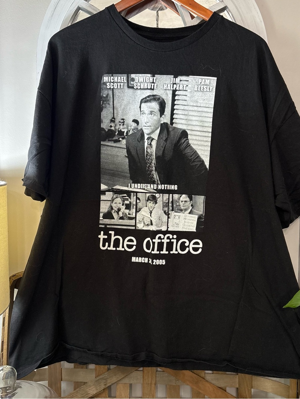 The Office black T-shirt with favorite characters